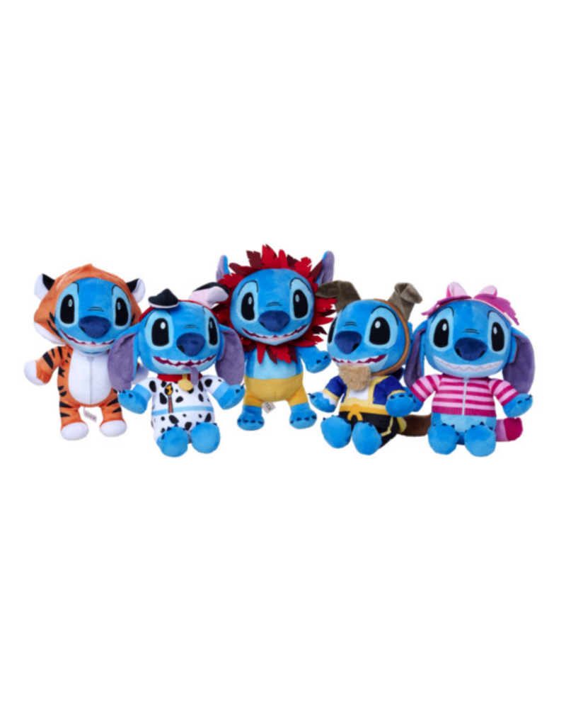 STITCH in Costumes - Assortment of 10 Plushs - 5 Models - 25cm