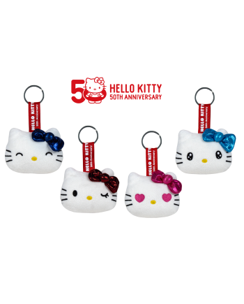 HELLO KITTY - Assortment of 24 Keychain Plushs - 4 models- 7cm