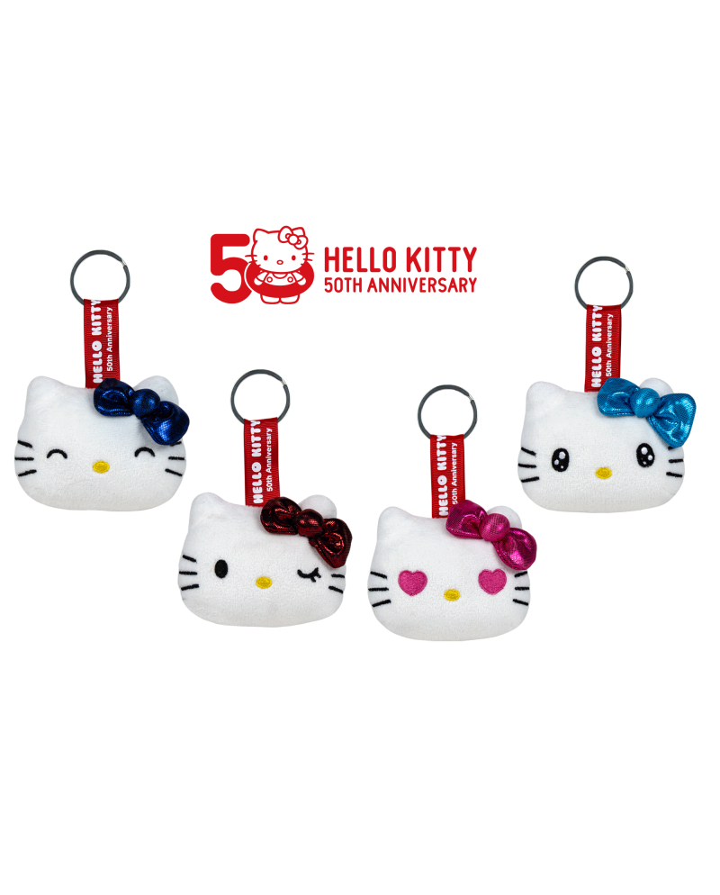 HELLO KITTY - Assortment of 24 Keychain Plushs - 4 models- 7cm