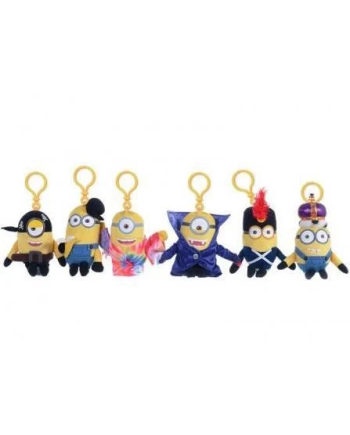 MINIONS - Keychain Plushies 14 cm - New Movie Costume - Pack  6