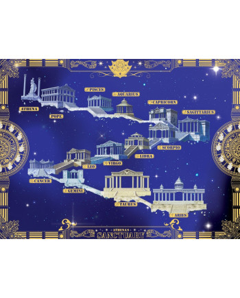 SAINT SEIYA - 12 Golden Knight House - Golden Poster 30x40cm
