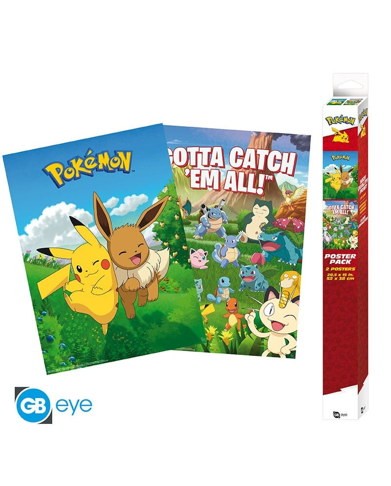 POKEMON - Decorations - Set 2 posters '52x38'