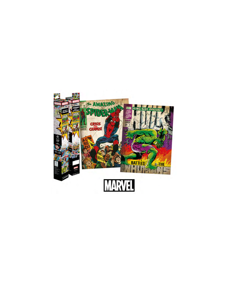 MARVEL - Spider-Man & Hulk - 2 Posters 52 x 38cm Set