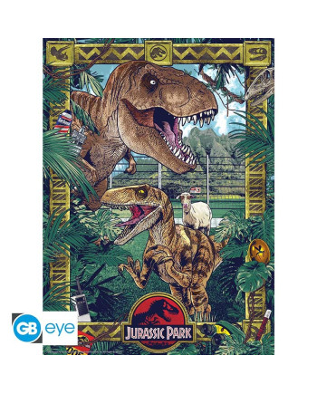 JURASSIC PARK - Gates and Biodiversity - Set 2 chibi posters '52x38'