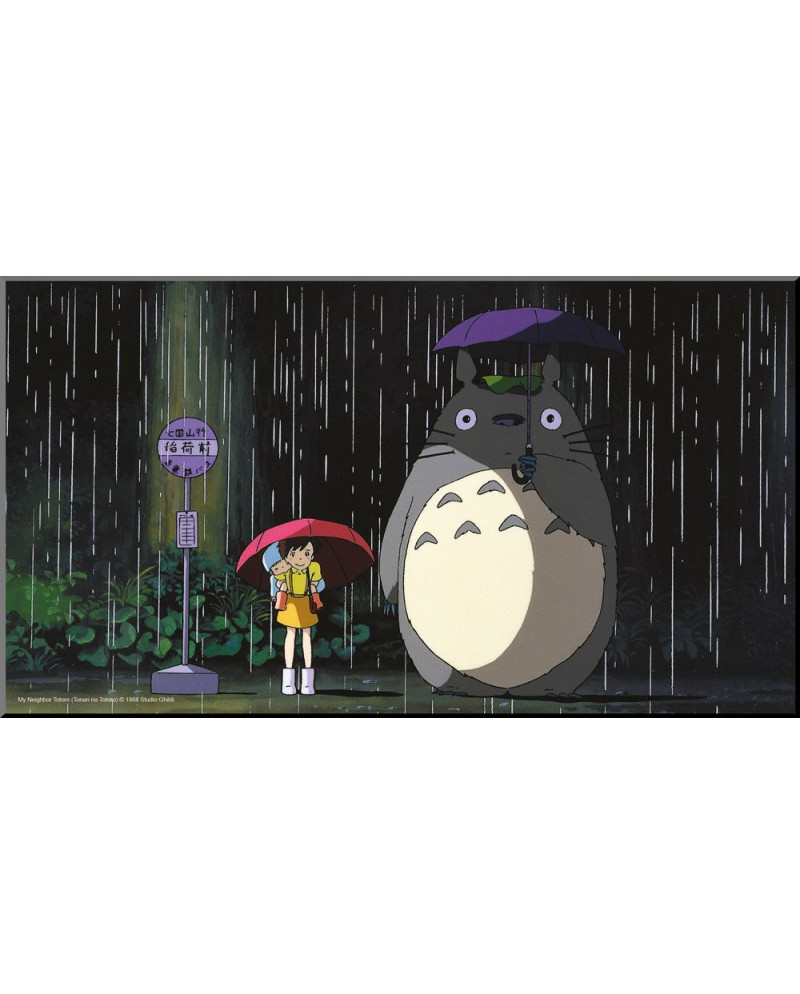 STUDIO GHIBLI - Bus Stop - Wooden Wall Art 37.5x20.5cm
