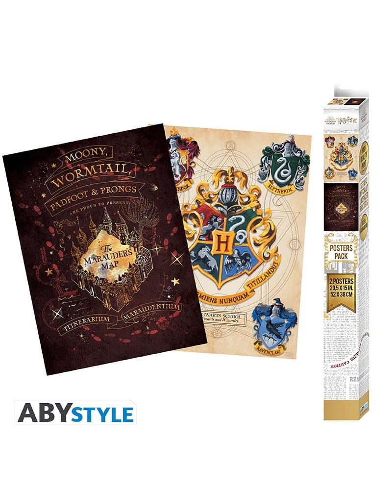 HARRY POTTER - Crest & Marauders - Set 2 posters '52x38'