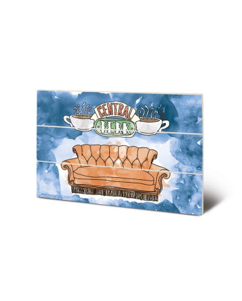 FRIENDS - Wood Print 20x29.5 - Central Perk Sofa