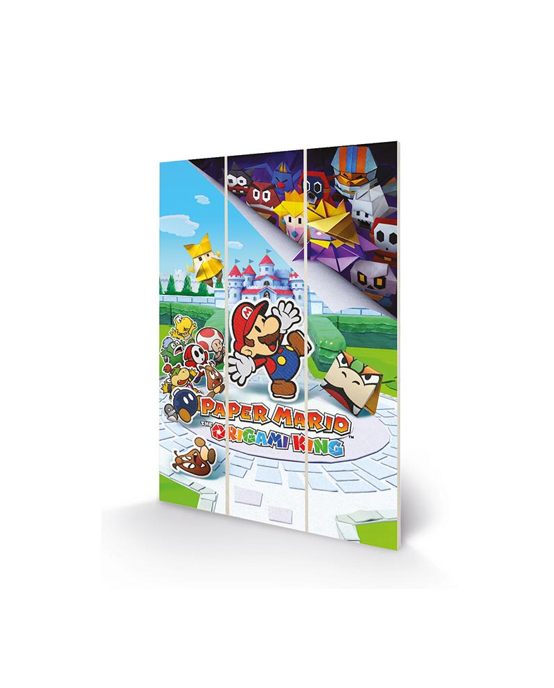 PAPER MARIO - The Origami King - Wood Print 20x29.5