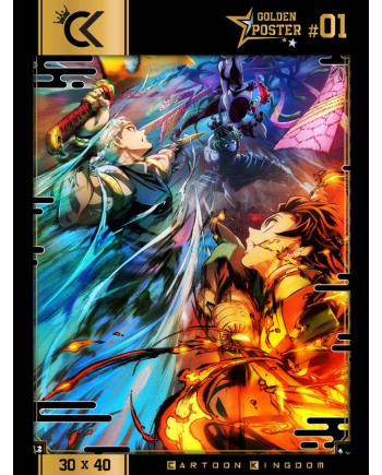 DEMON SLAYER - Season 2 - Golden Poster 30x40cm