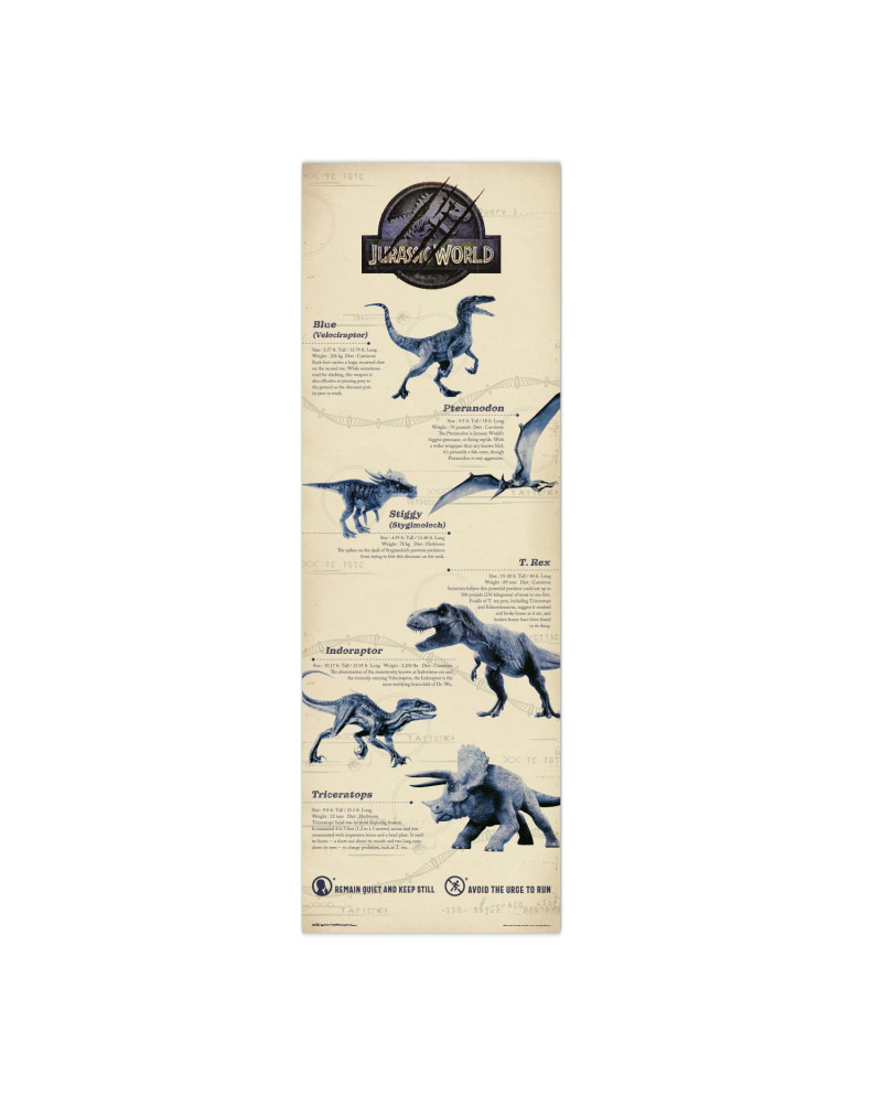JURASSIC WORLD - Door Poster 53x158 cm