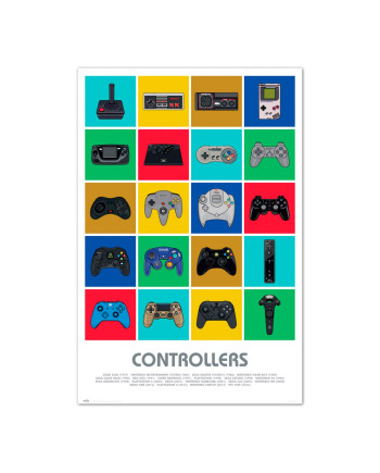 GAMERS - Controllers - Poster 61x91cm