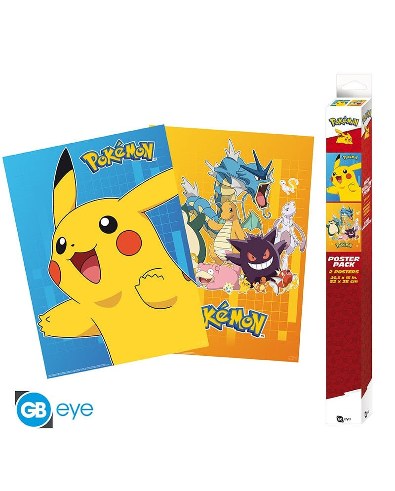 POKEMON - Colourful Characters - Set 2 posters '52x38'