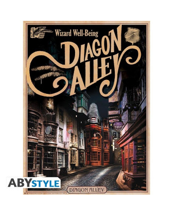 HARRY POTTER - Retro Hogwarts & Diagon Alley - Set 2 posters '52x38'