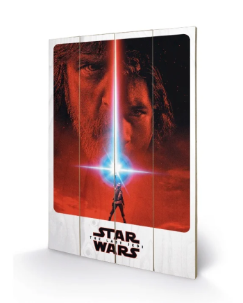 STAR WARS 8 The Last Jedi - Wood Print 40X59 - Teaser