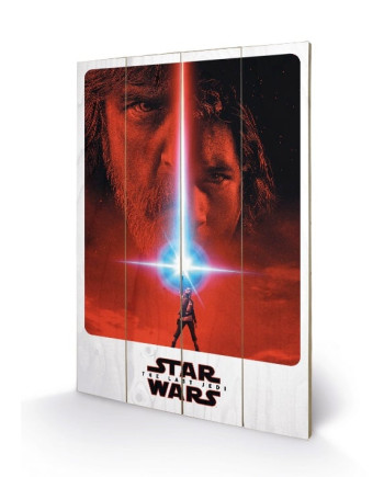 STAR WARS 8 The Last Jedi - Wood Print 40X59 - Teaser