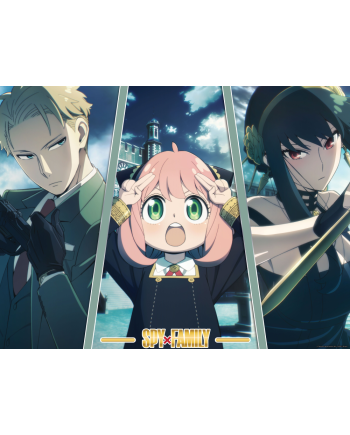 SPY X FAMILY - Loid, Yor & Anya - Golden Poster 30x40cm