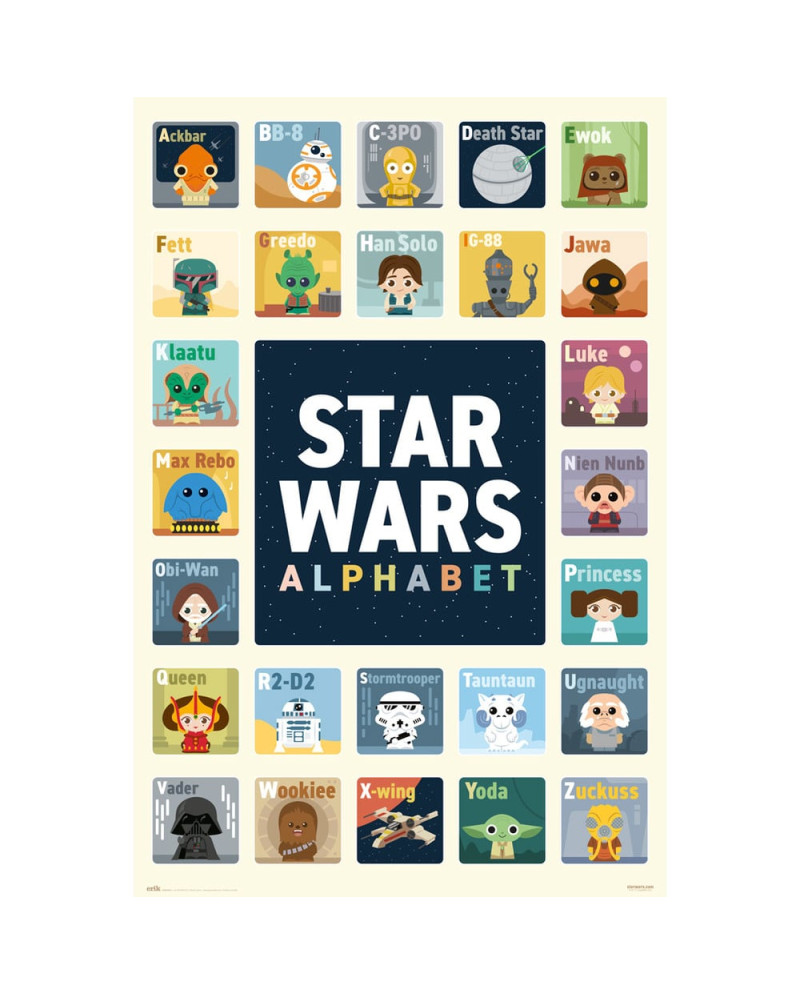 STAR WARS - Alphabet - Poster 61x91.5cm