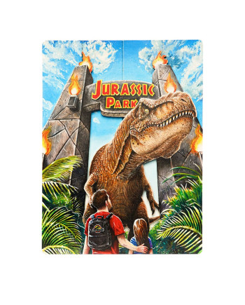 JURASSIC PARK - Gates - 3D WoodArts Poster '30x40cm'