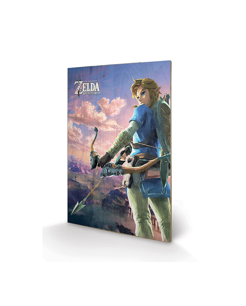 ZELDA BREATH OF THE WILD - Printing on Wood 40X59 - Hyrule Scene