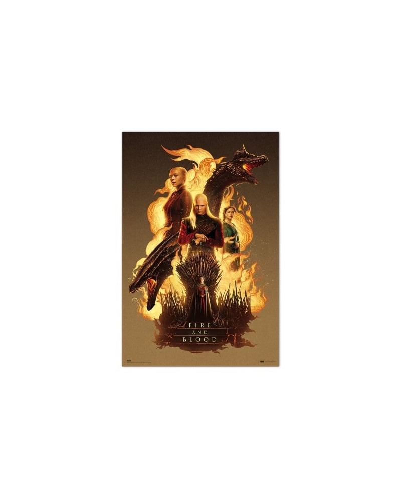 HOUSE OF DRAGONS - Fire & Blood - Poster 61 x 91cm