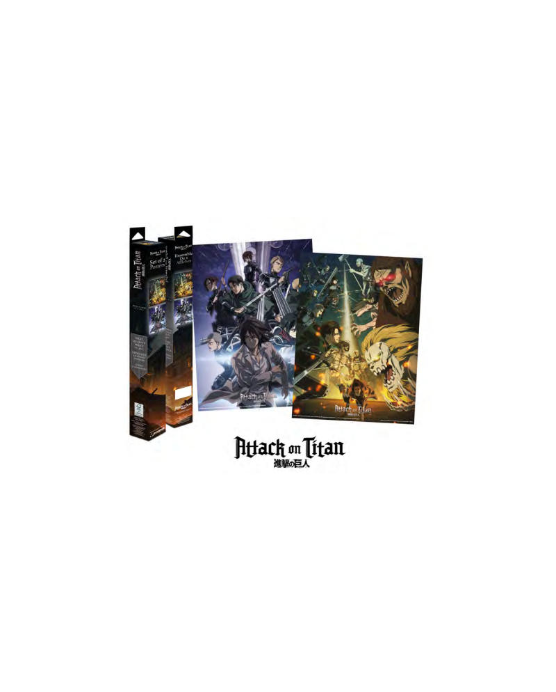 ATTACK ON TITAN - Final Season - 2 Posters 52 x 38cm Set