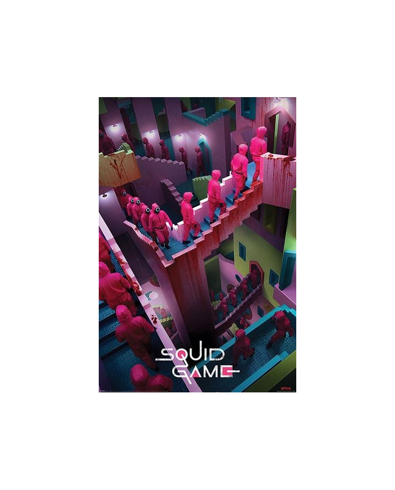 SQUID GAME - Crazy Stairs - Poster 61x91cm