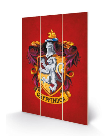 HARRY POTTER - Gryffindor Crest - Wood Print 20x29.5