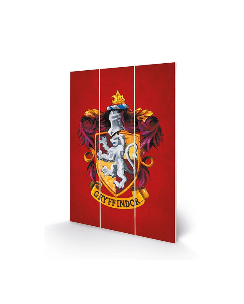 HARRY POTTER - Gryffindor Crest - Wood Print 20x29.5