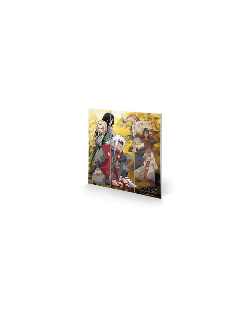 NARUTO - Fallen Leaves and Fallen Comrades - Wood Print 30X30cm