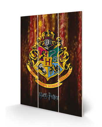 HARRY POTTER - Wood Print 20x29.5 - Hogwarts Crest