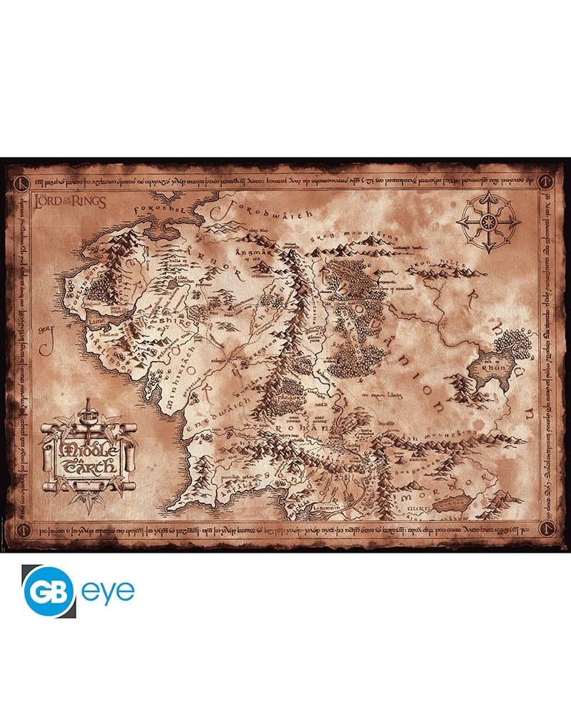 THE LORD OF THE RINGS - Map - Poster 91x61cm