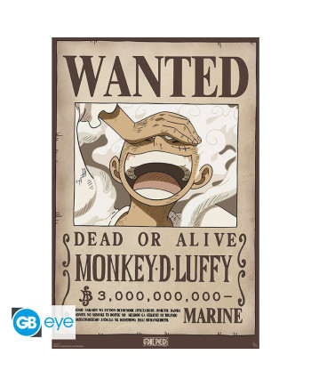 ONE PIECE - Wanted Luffy Wano - Poster 91x61cm
