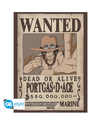 ONE PIECE - Wanted Luffy & Ace - Set 2 posters '52x38'