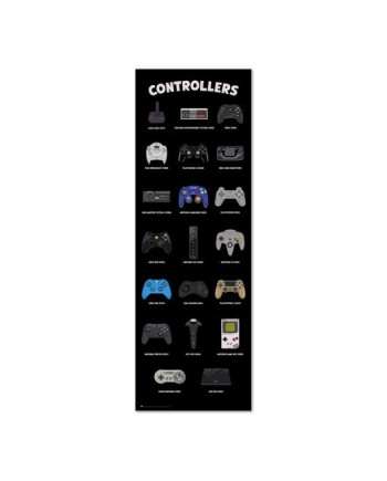 GAMING - Controllers - Door Poster 53x158 cm