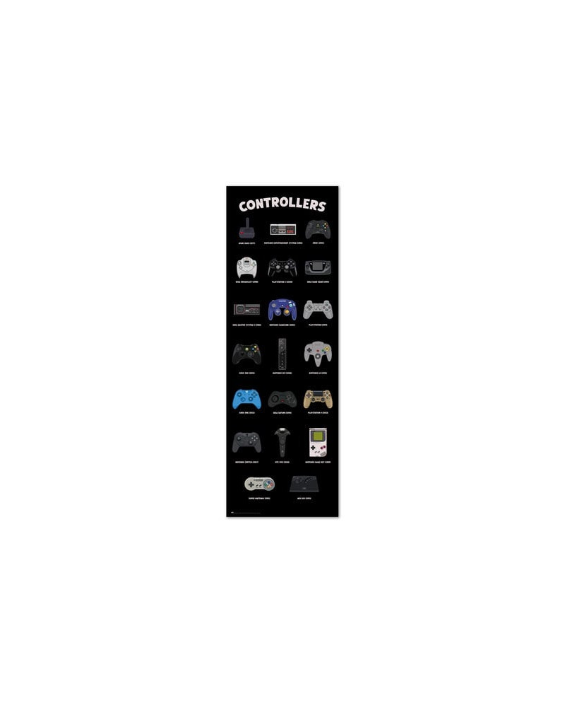 GAMING - Controllers - Door Poster 53x158 cm