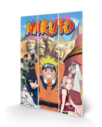 NARUTO - The Hidden Leaf Village - Wood Print 20x29.5cm