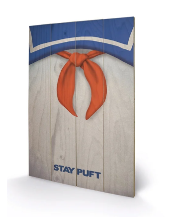 GHOSTBUSTERS - Impression sur Bois 40X59 - Stay Puft