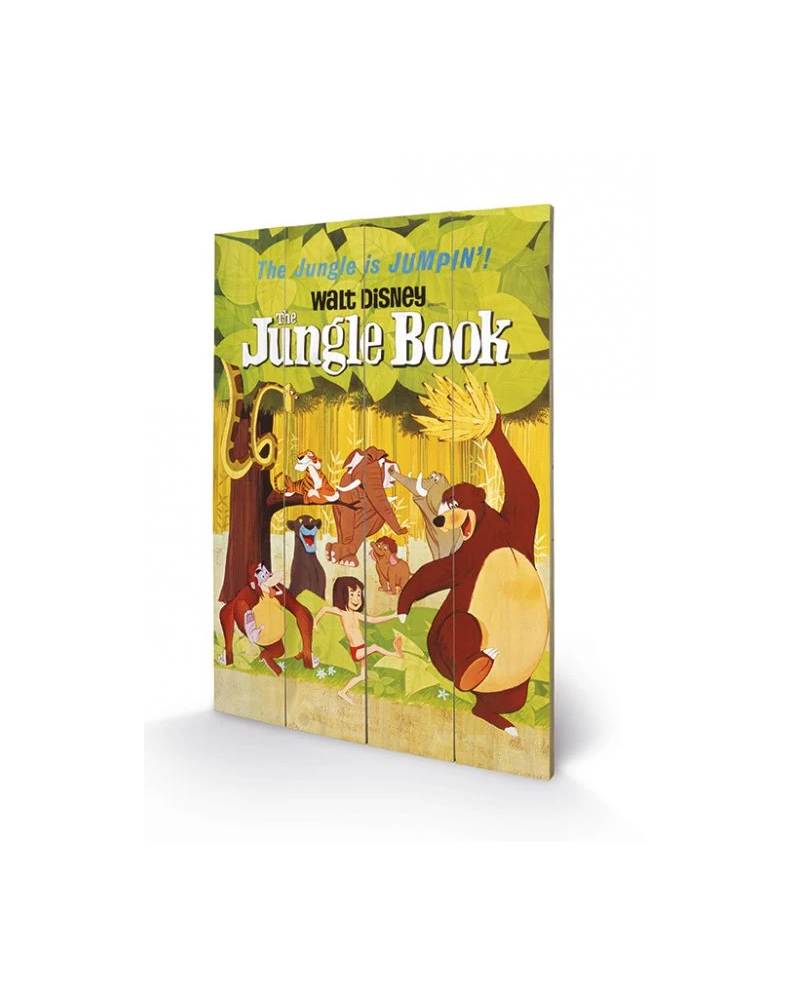 DISNEY - Printing on wood 40X59 - The Jungle Book Jumping