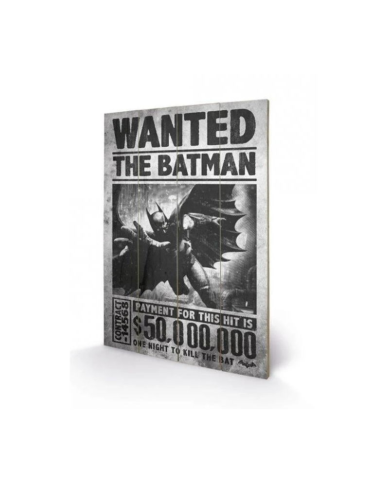 BATMAN - Wanted - Printing on wood  40X59