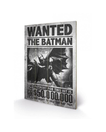 BATMAN - Wanted - Printing on wood  40X59