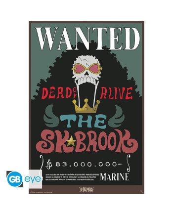 ONE PIECE - Wanted Brook - Poster 91x61cm