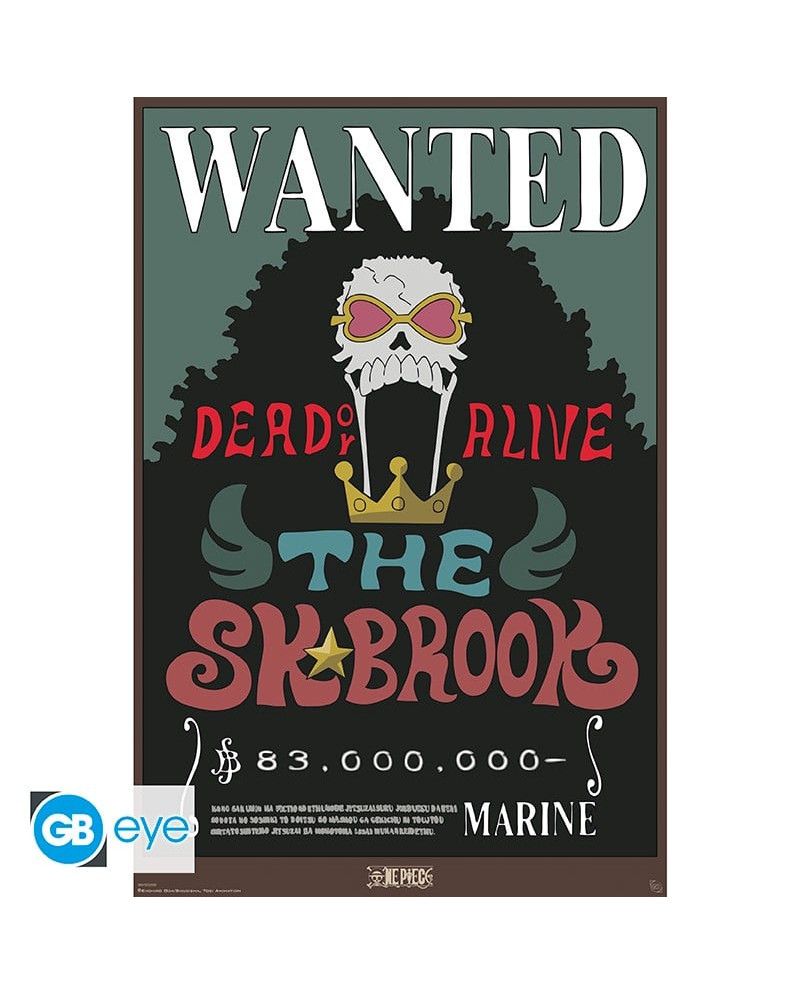 ONE PIECE - Wanted Brook - Poster 91x61cm