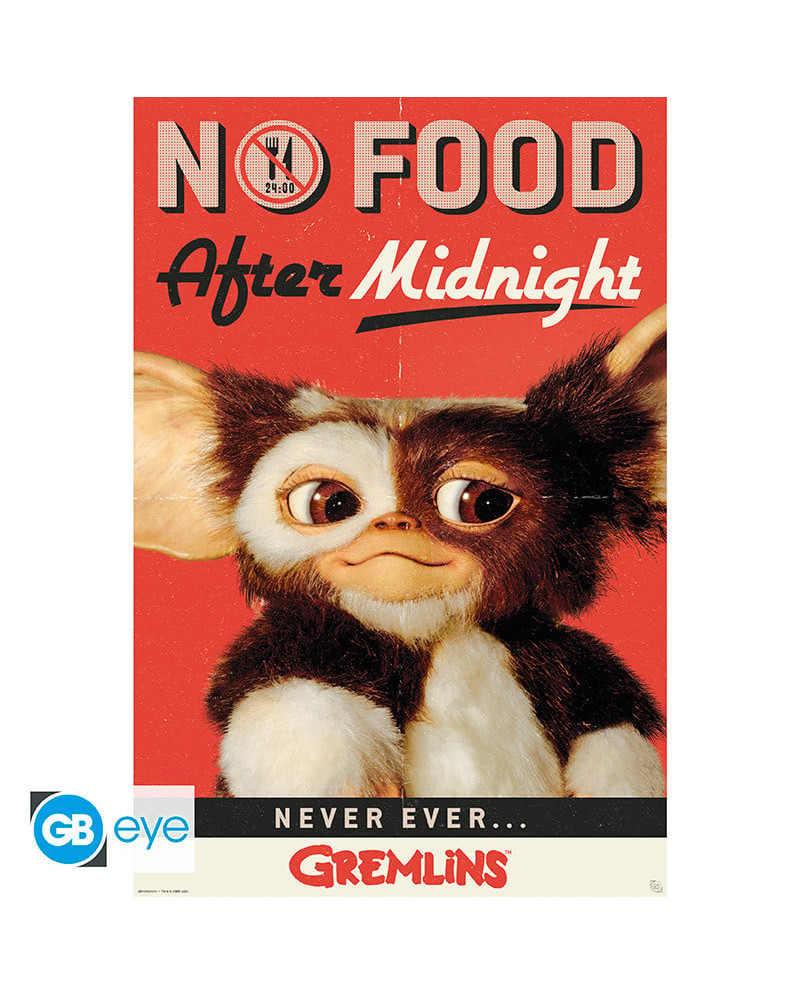 GREMLINS - No food after midnight - Poster 91x61cm