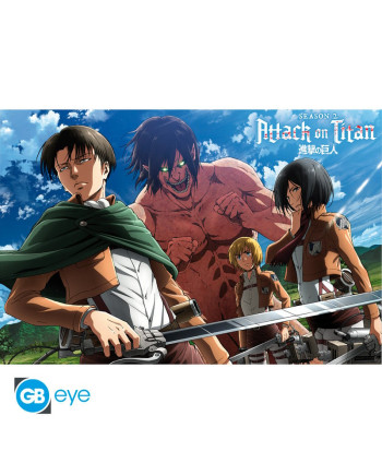 ATTACK ON TITAN - Ready to fight! - Poster 91x61cm