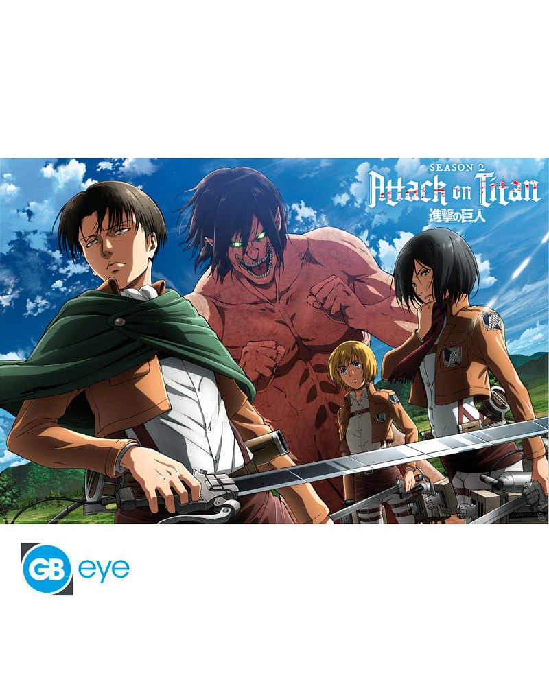 ATTACK ON TITAN - Ready to fight! - Poster 91x61cm