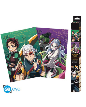 DEMON SLAYER - Entertainment district - Set 2 posters '52x38'