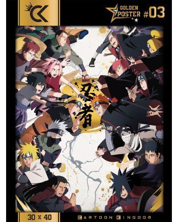 NARUTO SHIPPUDEN - Golden Poster 30x40cm