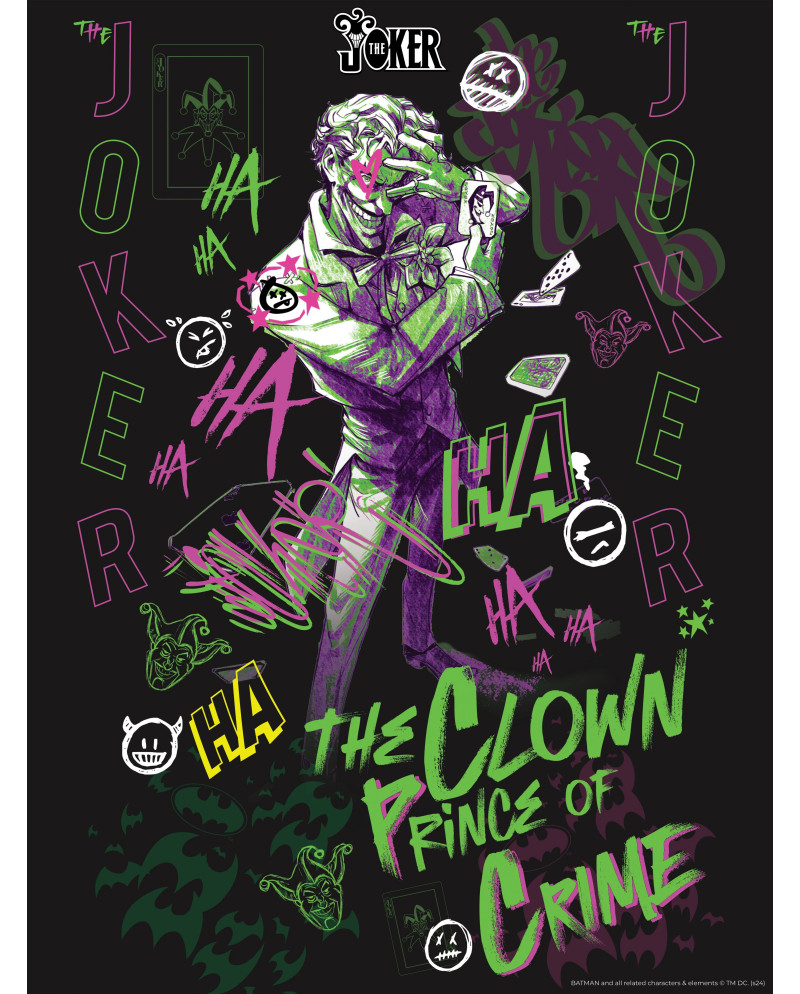 BATMAN - The Clown prince of crime - Golden Poster 30x40cm