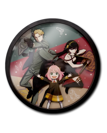 SPY X FAMILY - Loid, Yor & Anya - Wood Decor Frame 3D Poster 30x30cm