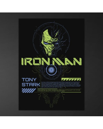 IRON MAN - Tony Stark - 'Gow in the Dark' Poster 50x70cm